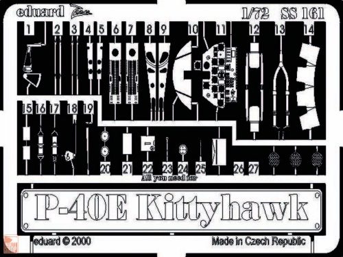 Eduard Accessories 1:72 P-40E Kittyhawk