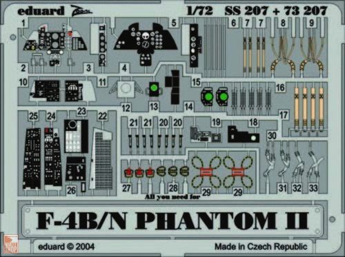 Eduard Accessories 1:72 F-4B/N Phantom II