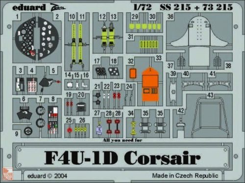 Eduard Accessories 1:72 F4U-1D Corsair