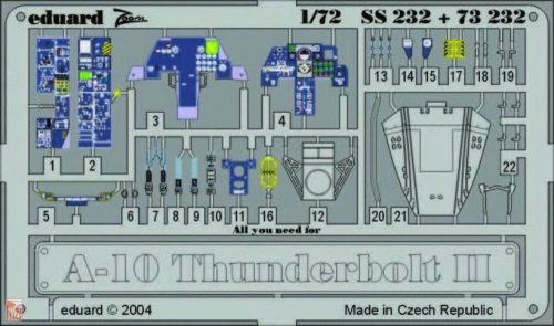 Eduard Accessories 1:72 A-10 Thunderbolt II