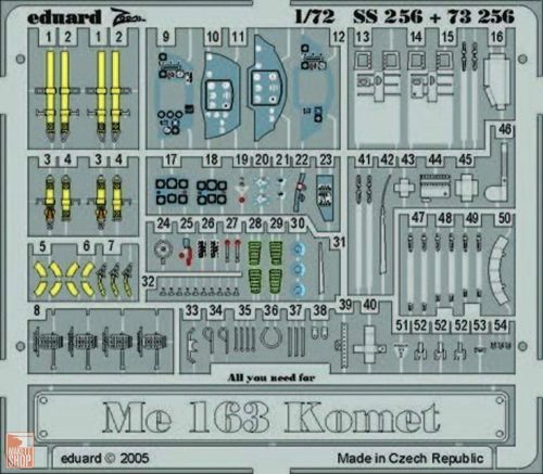 Eduard Accessories 1:72 Me 163 Komet