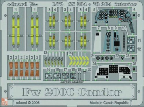 Eduard Accessories 1:72 Fw 200C Condor interior für Revell-Bausatz