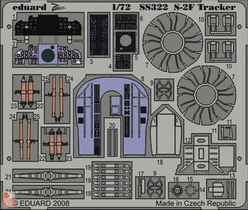 Eduard Accessories 1:72 S-2F Für Hasegawa Bausatz