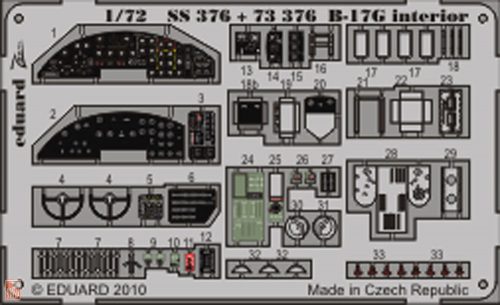 Eduard Accessories 1:72 B-17G interior S.A. for Revell