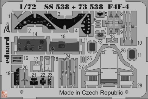 Eduard Accessories 1:72 F4F-4 for Airfix