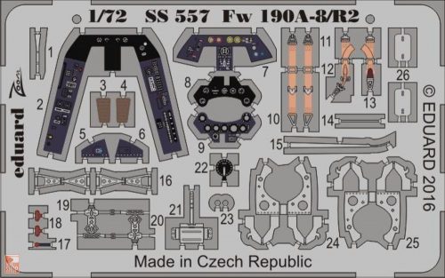 Eduard Accessories 1:72 Fw 190A-8/R2 Weekend for Eduard