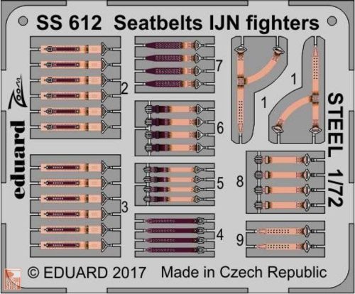 Eduard Accessories 1:72 Seatbelts IJN fighters STEEL