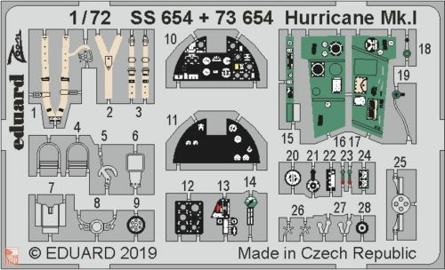 Eduard Accessories 1:72 Hurricane Mk.I for Arma Hobby