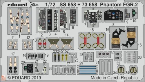 Eduard Accessories 1:72 Phantom FGR.2 for Airfix