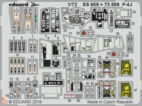 Eduard Accessories 1:72 F-4J for Academy