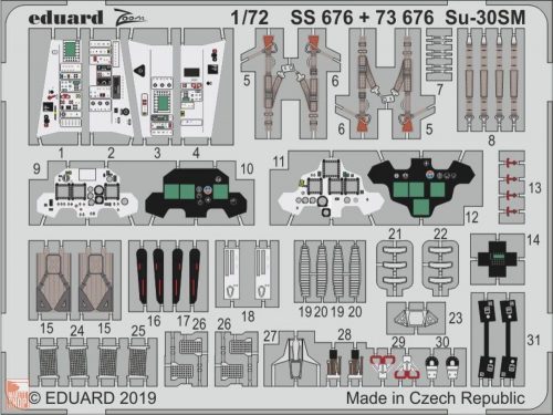 Eduard Accessories 1:72 Su-30SM for Zvezda