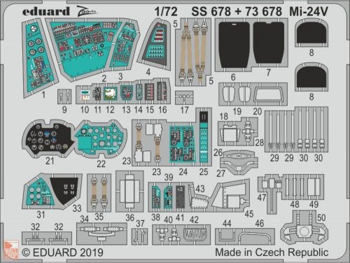 Eduard Accessories 1:72 Mi-24V for Zvezda