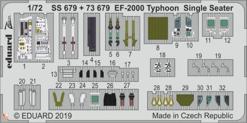 Eduard Accessories 1:72 EF-2000 Typhoon Single Seater for Revell