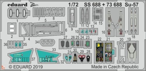 Eduard Accessories 1:72 Su-57 for Zvezda