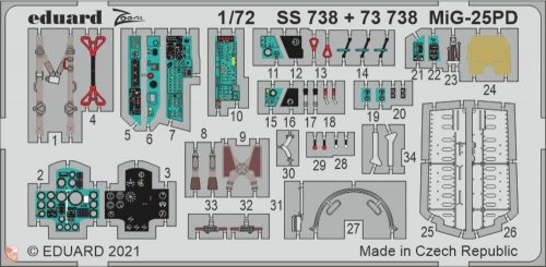 Eduard Accessories 1:72 MiG-25PD 1/72 for ICM