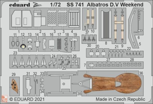 Eduard Accessories 1:72 Albatros D.V Weekend 1/72 for EDUARD