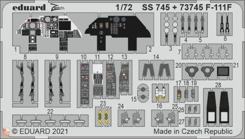 Eduard Accessories 1:72 F-111F 1/72 for HASEGAWA / HOBBY 2000