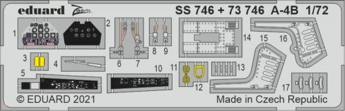 Eduard Accessories 1:72 A-4B 1/72 for FUJIMI / HOBBY 2000