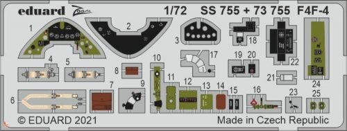 Eduard Accessories 1:72 F4F-4, for ARMA HOBBY