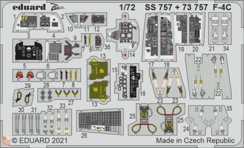 Eduard Accessories 1:72 F-4C, for FINE MOLDS