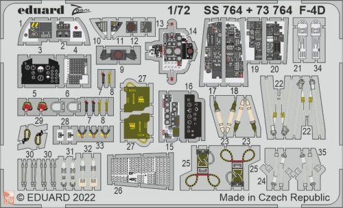 Eduard Accessories 1:72 F-4D for FINE MOLDS