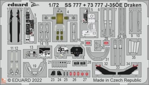 Eduard Accessories 1:72 J-35ÖE Draken