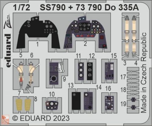 Eduard Accessories 1:72 Do 335A for HOBBY 2000 / DRAGON