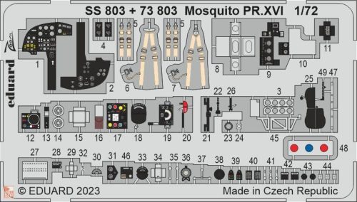 Eduard Accessories 1:72 Mosquito PR.XVI 1/72 AIRFIX