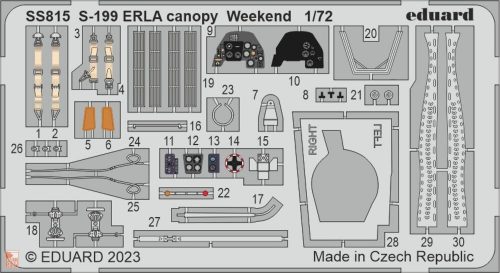 Eduard Accessories 1:72 S-199 Erla canopy Weekend 1/72