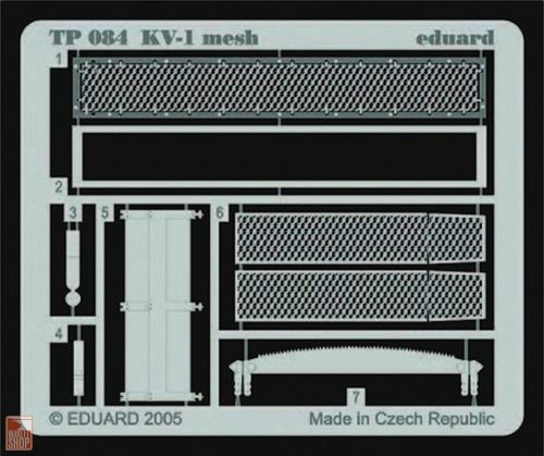 Eduard Accessories 1:32 KV-1 mesh für Trumpeter Bausatz