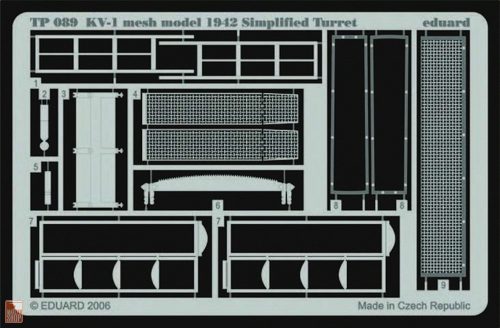 Eduard Accessories 1:35 KV-1 mesh Simplified turret für Trumpeter Bausatz