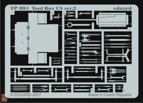 Eduard Accessories 1:35 Tool Box US set.2