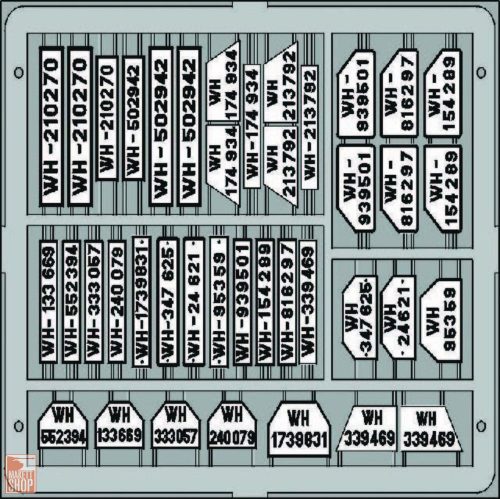 Eduard Accessories 1:35 Kennzeichenschilder, deutsch