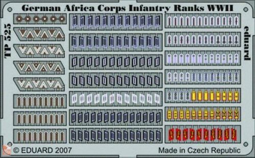 Eduard Accessories 1:35 German Africa Corps Infantry Ranks WWII