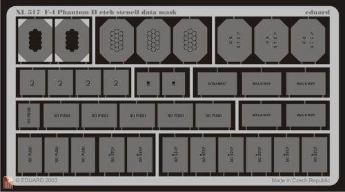 Eduard Accessories  F-4 Phantom II etch stencil data mask