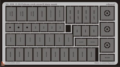 Eduard Accessories  F-16 Falcon etch stencil data mask