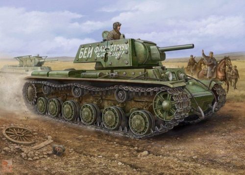 Hobby Boss 1:48 Russian KV -1'S Ehkranami tank