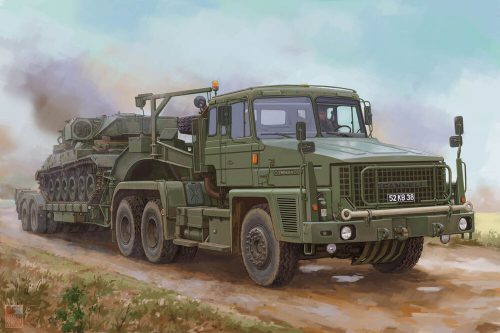 Hobby Boss 1:35 Scammell Commander with 62 tonne Crane Fruehauf semi-trailer