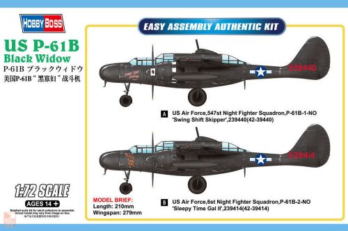 Hobby Boss 1:72 US P-61B Black Widow