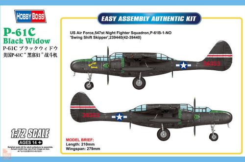 Hobby Boss 1:72 US P-61C Black Widow