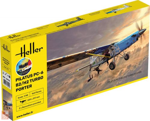 Heller 1:48 STARTER KIT PILATUS PC-6 B2/H2 Turbo Porter