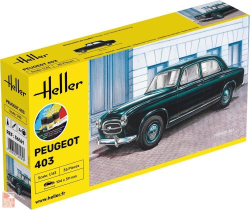 Heller 1:43 STARTER KIT Peugeot 403