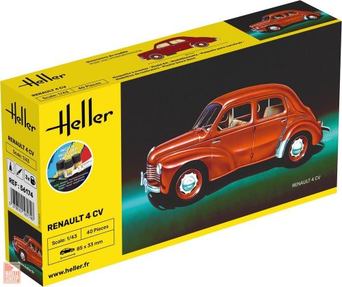 Heller 1:43 STARTER KIT Renault 4 CV