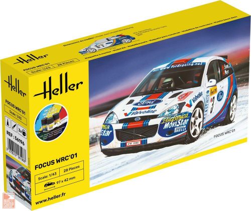 Heller 1:43 STARTER KIT Focus WRC'01