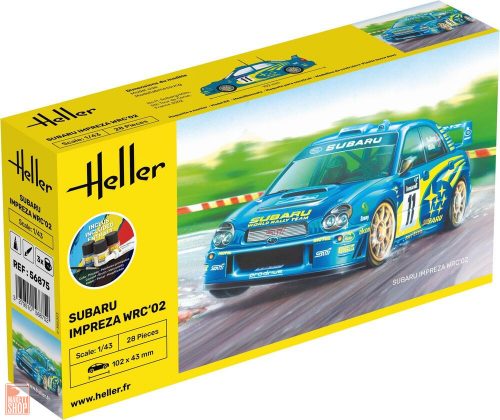 Heller 1:43 STARTER KIT Impreza WRC'02