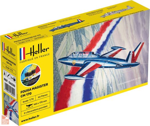 Heller 1:72 STARTER KIT Fouga Magister CM 170