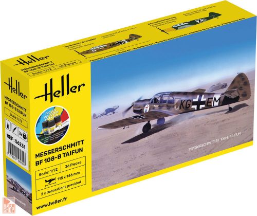 Heller 1:72 STARTER KIT Messerschmitt Bf 108 B Taifun