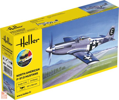 Heller 1:72 STARTER KIT P-51 Mustang