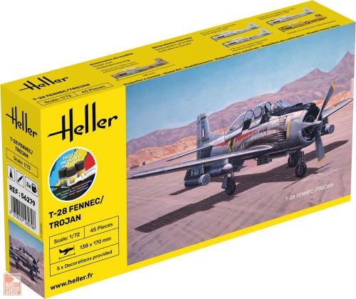 Heller 1:72 STARTER KIT T-28 FENNEC / TROJAN