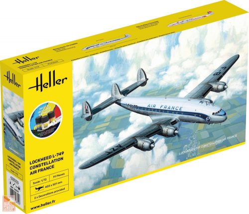 Heller 1:72 STARTER KIT L-749 Constellation A.F.